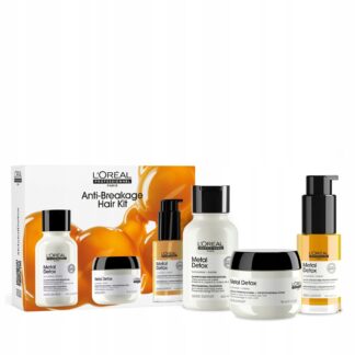 Loreal Metal Detox Szampon Odzywka Olejek regenerujący włosy farbowane
