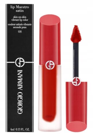 Giorgio Armani Lip Maestro Satin Liquid Lipstick pomadka 08 Rooftop Party