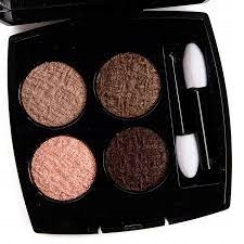 Chanel Les 4 Ombres Tweed Brun Et Rose Cienie