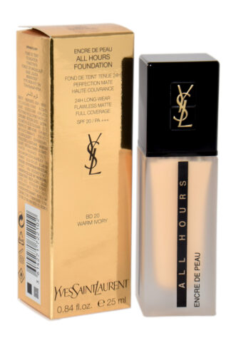 YSL Encre De Peau All Hours Foundation Flawless Matte 25ml  BD20 Warm Ivory